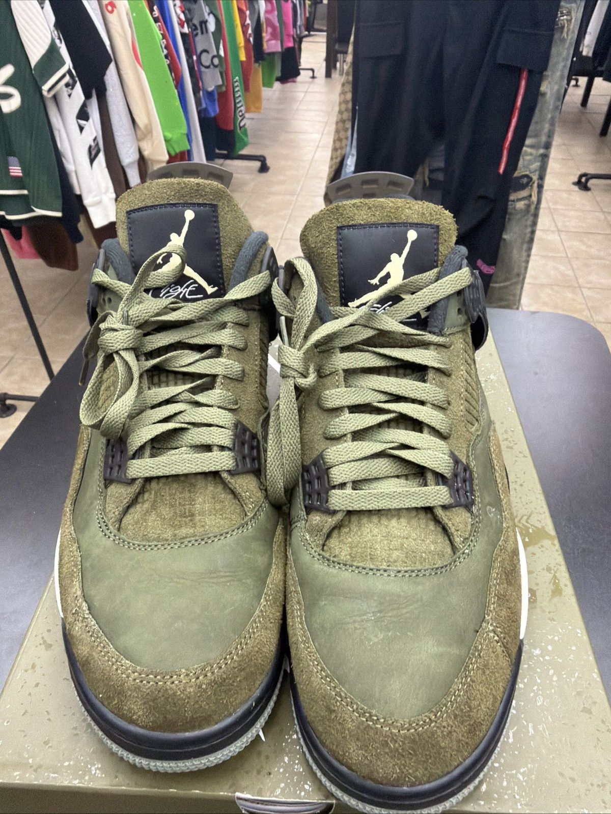 Jordan Brand Air Jordan 4 Craft ‘Olive’ Men’s Size 12 Pre-owned Sneakers Size US 12 / EU 45 - 11 Thumbnail