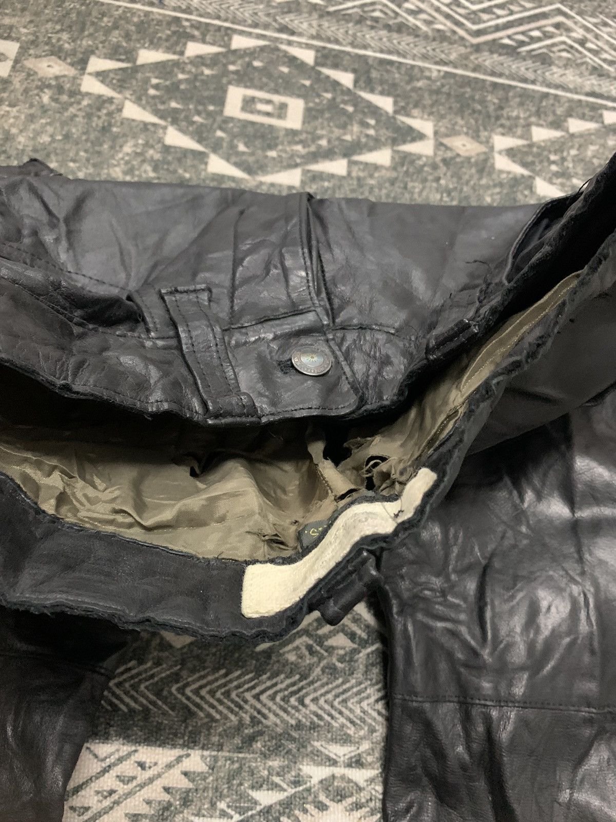 FranCisT MOR.K.S 90s FRANCIST MOR.K.S LEATHER CARGO FLARE Size 30" / US 8 / IT 44 - 18 Thumbnail