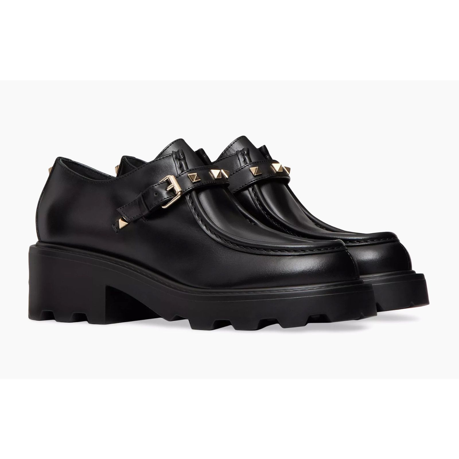 Valentino Valentino Garavani Rockstud 55mm Single Monk Black Size US 9 / IT 39 - 3 Thumbnail