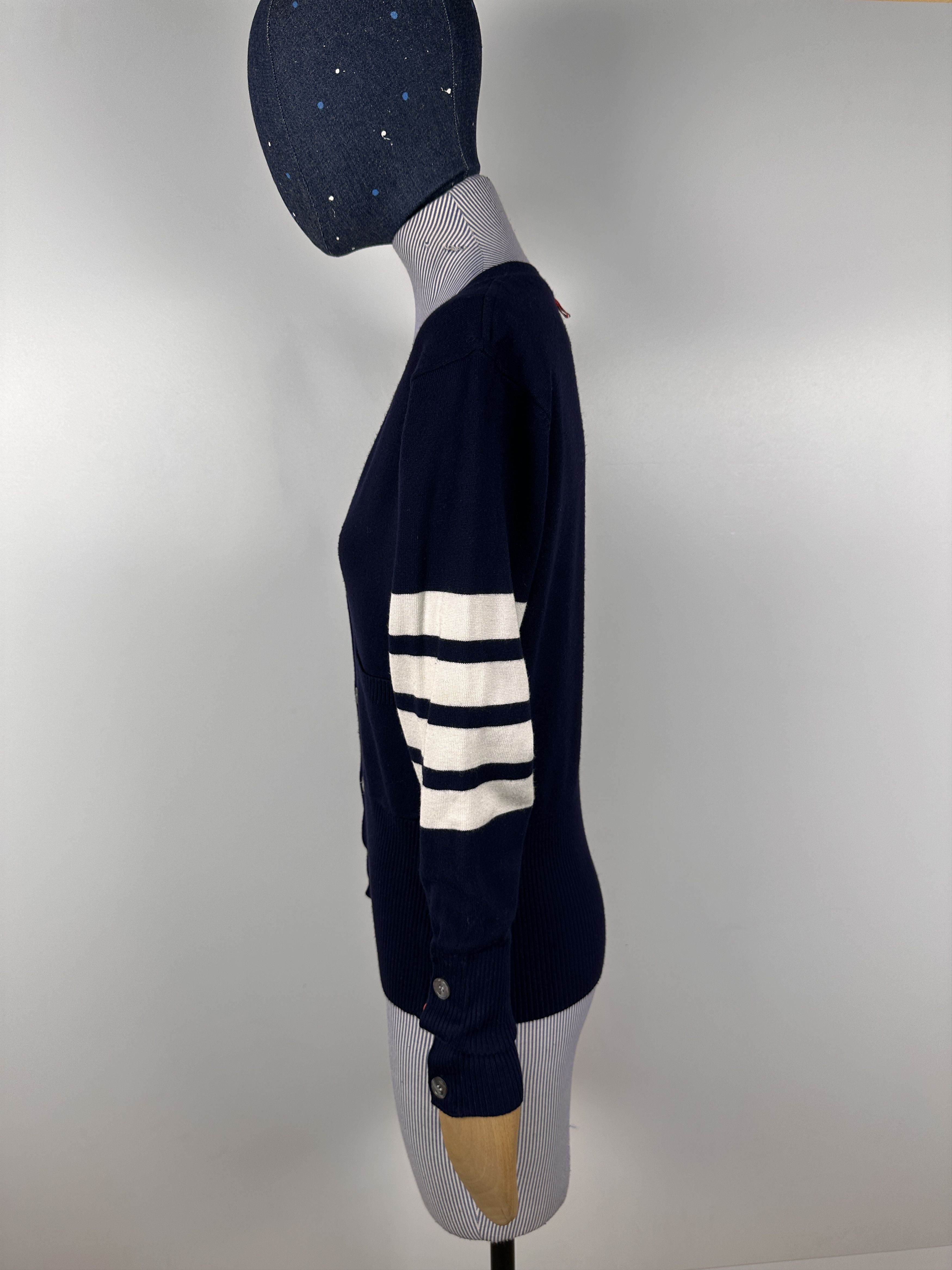 Thom Browne Thom Browne Vintage Womens Cardigan Navy Size 1 Size XS / US 0-2 / IT 36-38 - 4 Thumbnail