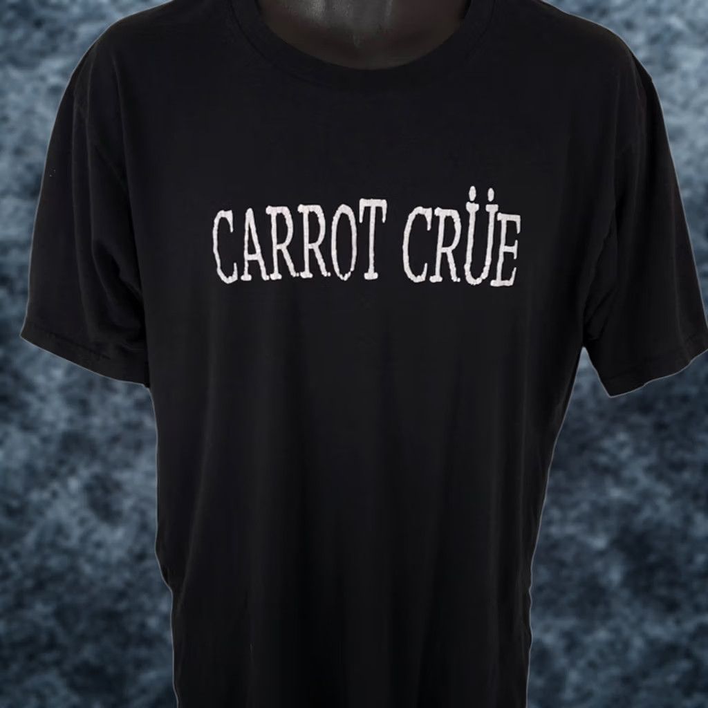 Anvil Carrot Crue T Shirt Mens Large Black Snack Tee Veggie Tee Size US L / EU 52-54 / 3 - 1 Thumbnail