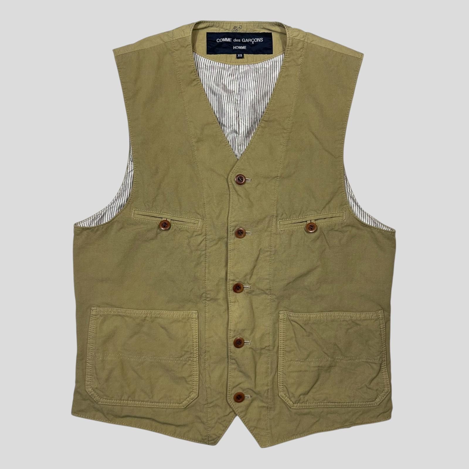 Comme des Garcons Comme Des Garçons Homme 2016 Nylon Lined Pocket Vest - XS/S Size US XS / EU 42 / 0 - 1 Thumbnail