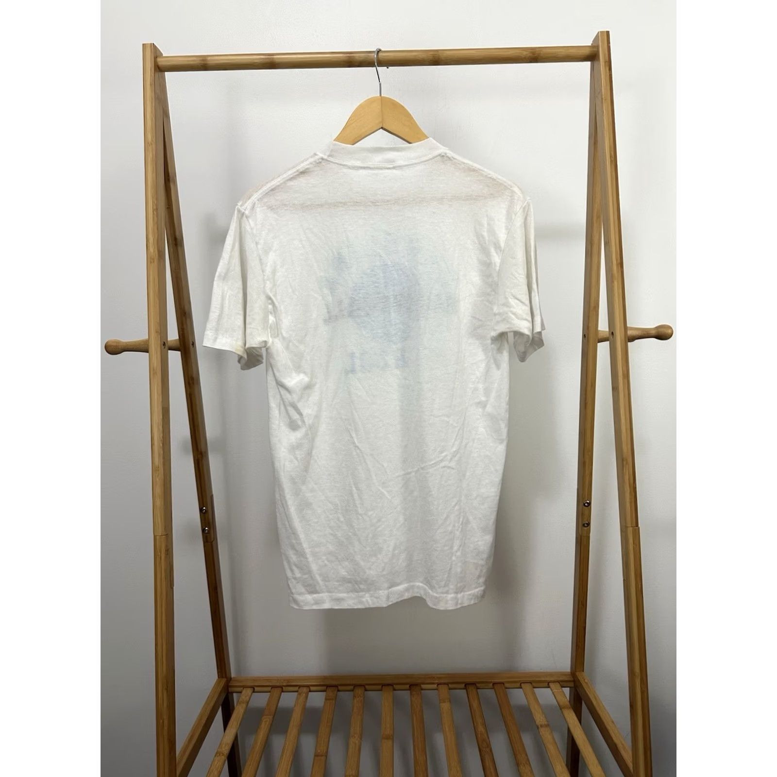 Vintage VTG 80s UNC Carolina Basketball School T-Shirt Size L White Mens Short Sleeve Size US L / EU 52-54 / 3 - 2 Thumbnail