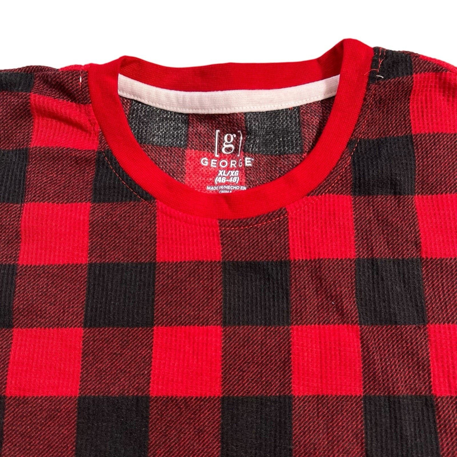 George George Christmas Theme Pajamas Holiday Sleepwear Set Plaid Size US XL / EU 56 / 4 - 4 Thumbnail
