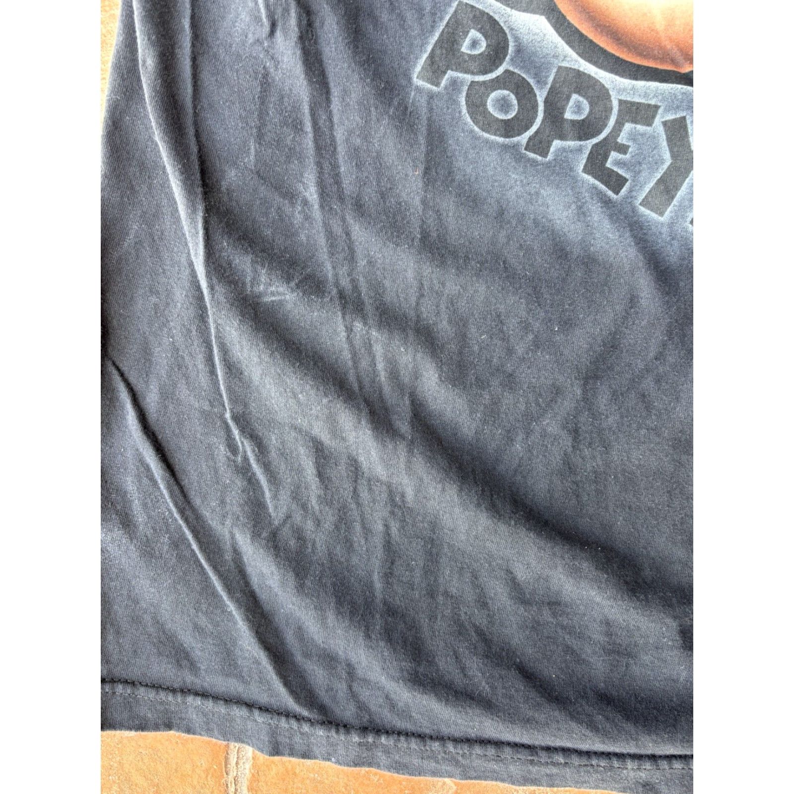 Vintage VINTAGE Popeye The Sailor Man Cartoon Big Face T-Shirt XL Mens Short Sleeve Crew Neck Black Cotton Universal 90s 90s Y2K Logo Size US XL / EU 56 / 4 - 5 Thumbnail