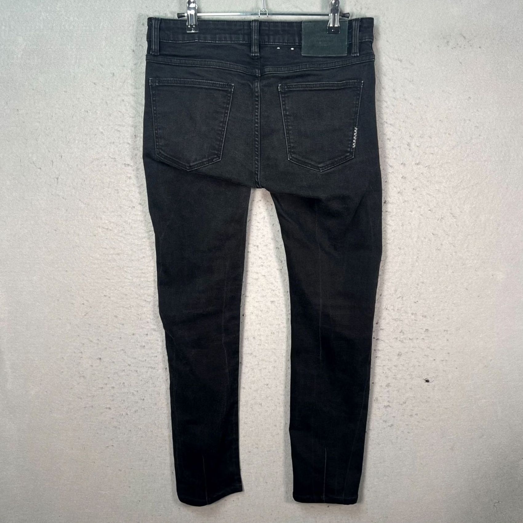 Vintage Neuw Jeans Skinny Black Denim 30x29 Mens Slim 5-Pocket Rise Mid Vintage: No (Original) Size US 30 / EU 46 - 2 Thumbnail