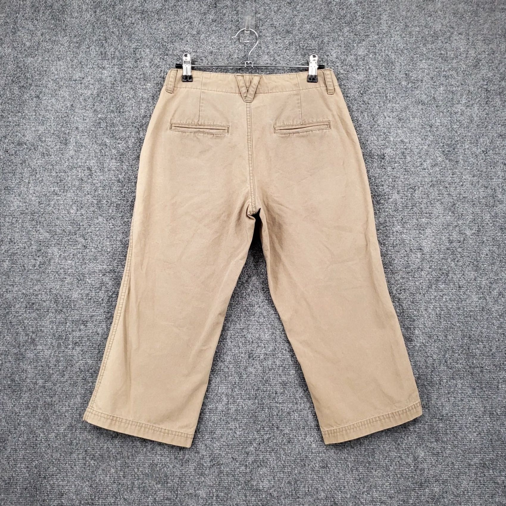Vintage Columbia Pants Womens 2P Petite Beige Capri Chino Edgewear Straight Flat Front Size 26" / US 2 / IT 38 - 2 Thumbnail