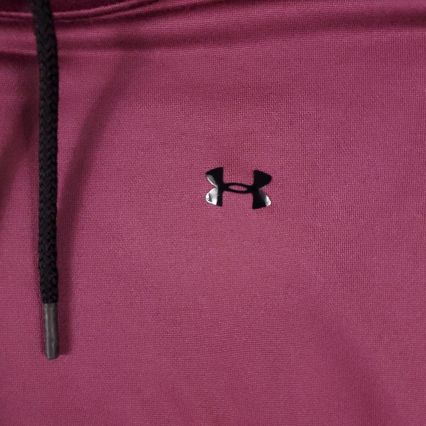 Under Armour VINTAGE Under Armour Womens Sweatshirt Pullover Hoodie Small Burgundy Casual Activewear Sports Size S / US 4 / IT 40 - 2 Thumbnail