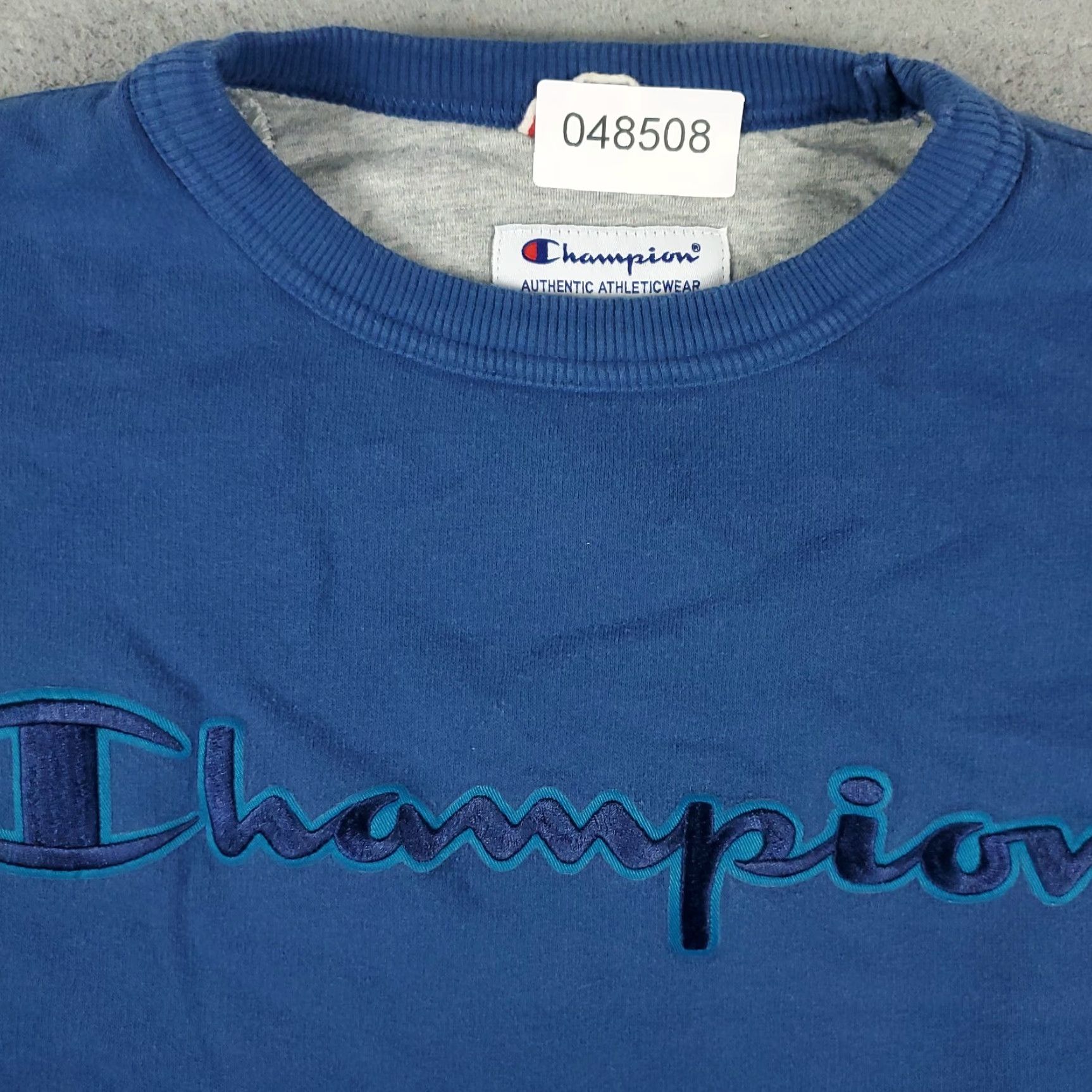 Champion Vintage Champion Mens Pullover Sweater S Blue Casual Knit Logo Zipper Long Sleeve Size US S / EU 44-46 / 1 - 2 Thumbnail