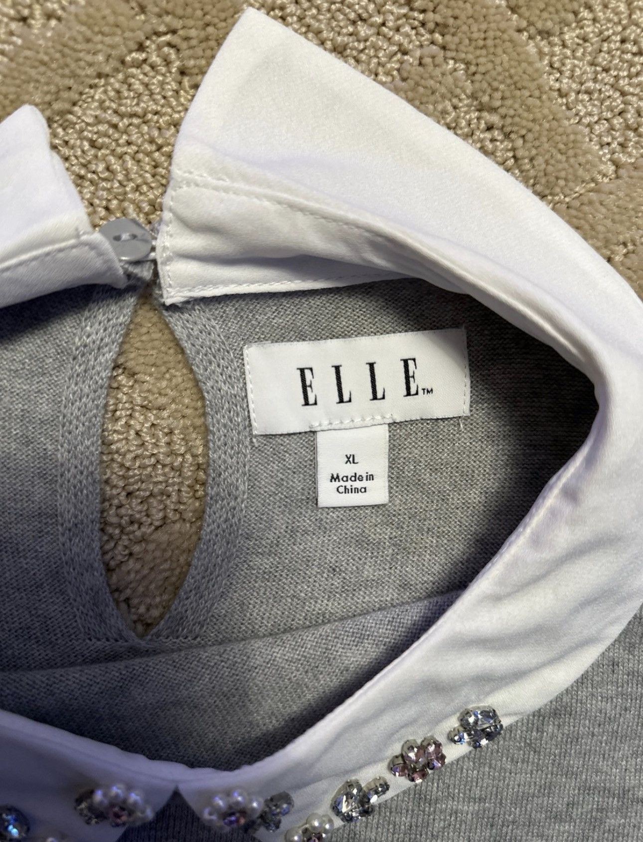 Other Elle Grey Sweater Size XL / US 12-14 / IT 48-50 - 2 Thumbnail
