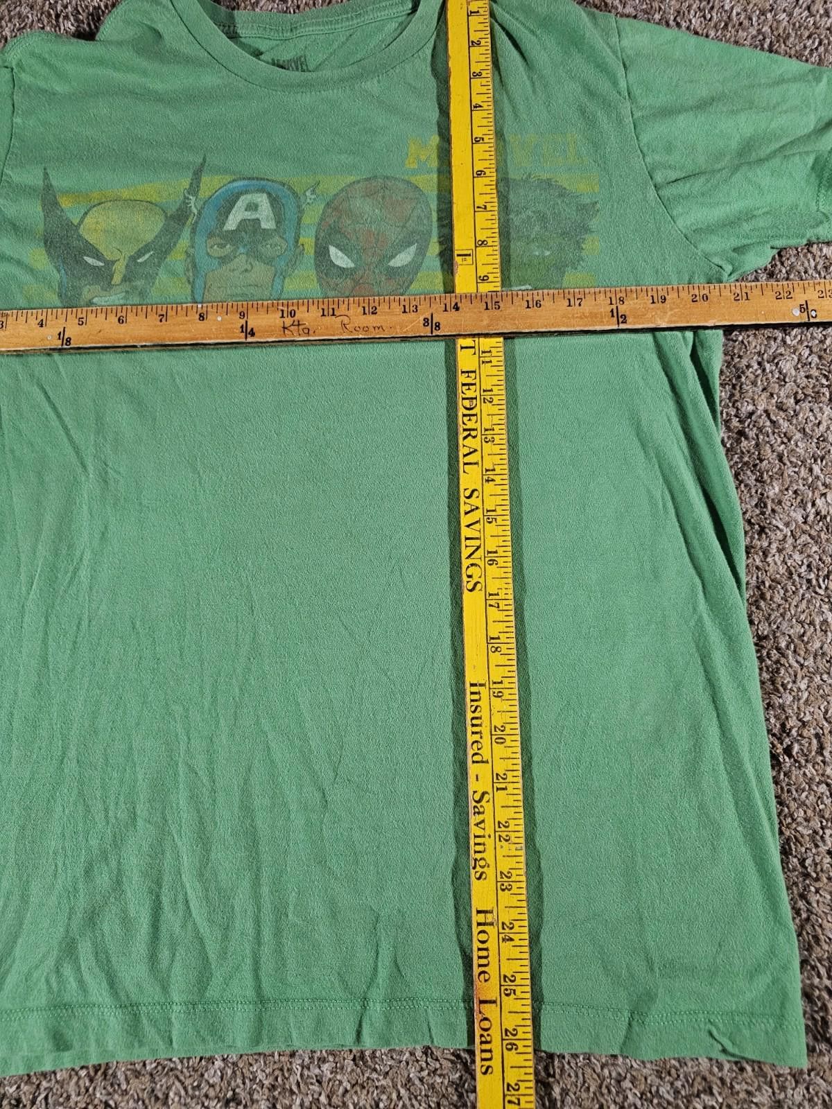 Marvel Comics Marvel Comics Characters Tshirt Green L Hulk Wolverine Size US L / EU 52-54 / 3 - 4 Thumbnail
