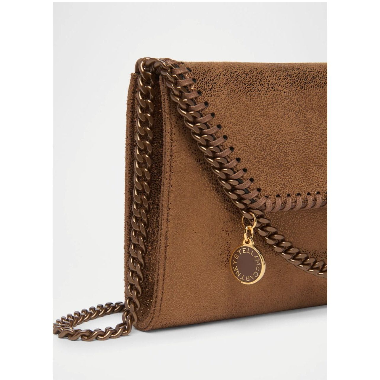 Stella McCartney Stella McCartney Bronze Shiny Chamois Wallet on chain Size ONE SIZE - 5 Thumbnail