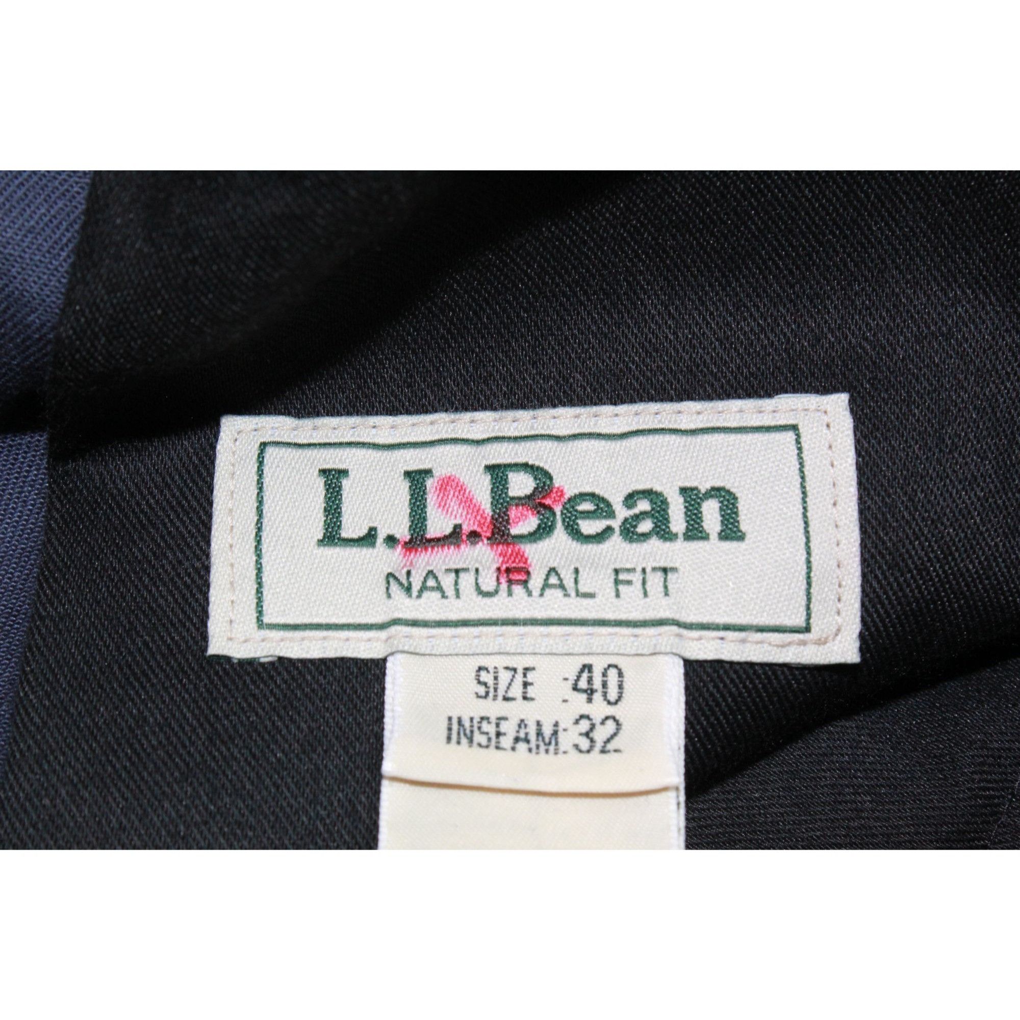 L.L. Bean LL Bean Men's Wrinkle Free Chino Pants Navy Dress Casual Size US 40 / EU 56 - 7 Thumbnail