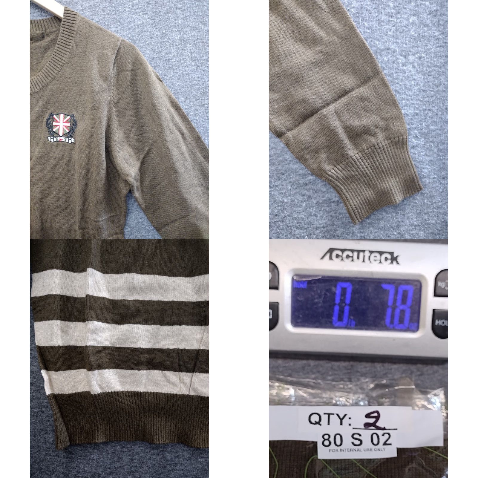 Vintage Elite Tribe Military Stripes Sweater Long Sleeve Brown Beige 2XL Size US XXL / EU 58 / 5 - 8 Thumbnail