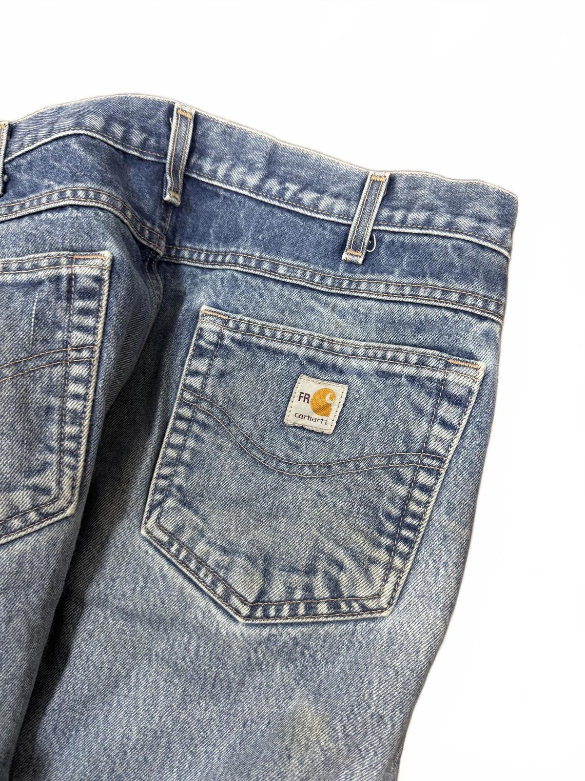 Carhartt Carhartt Men's Blue Denim Jeans 35X34 Size US 35 - 2 Thumbnail