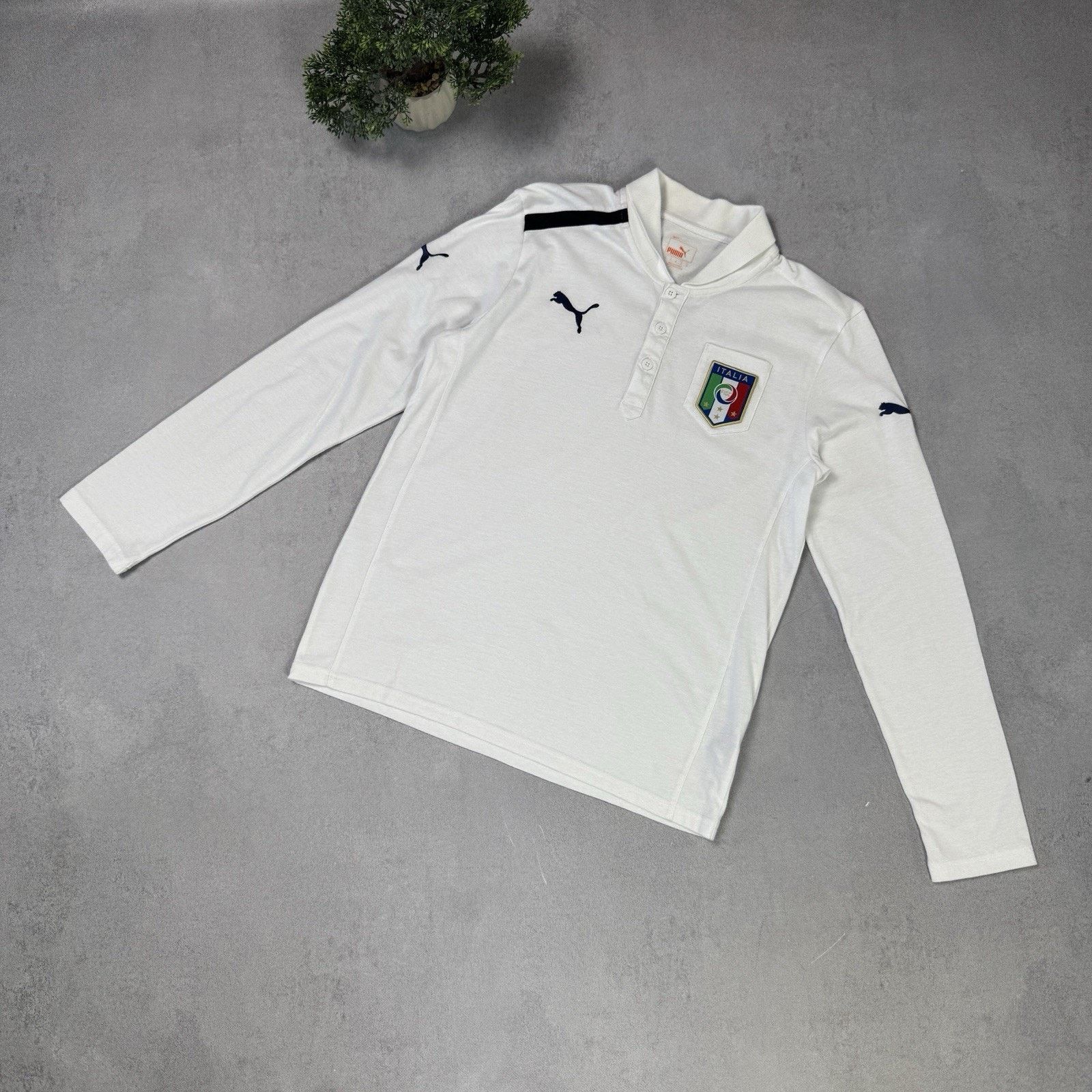 Puma ITALY FOOTBALL TRAINING TOP JERSEY PUMA SIZE S White Size US S / EU 44-46 / 1 - 1 Thumbnail