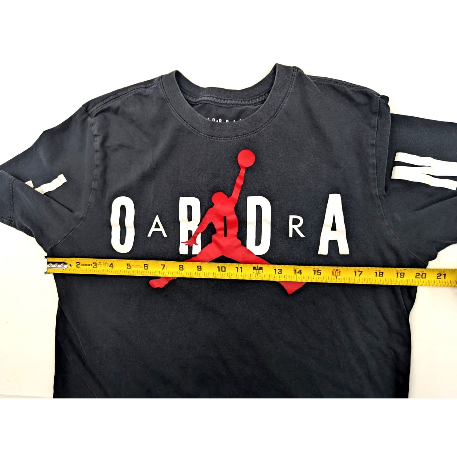 Jordan Brand Nike Air Jordan MJ DNA Stretched Jumpman Logo Shirt Men M Black Red CZ1880-010 Size US M / EU 48-50 / 2 - 6 Thumbnail