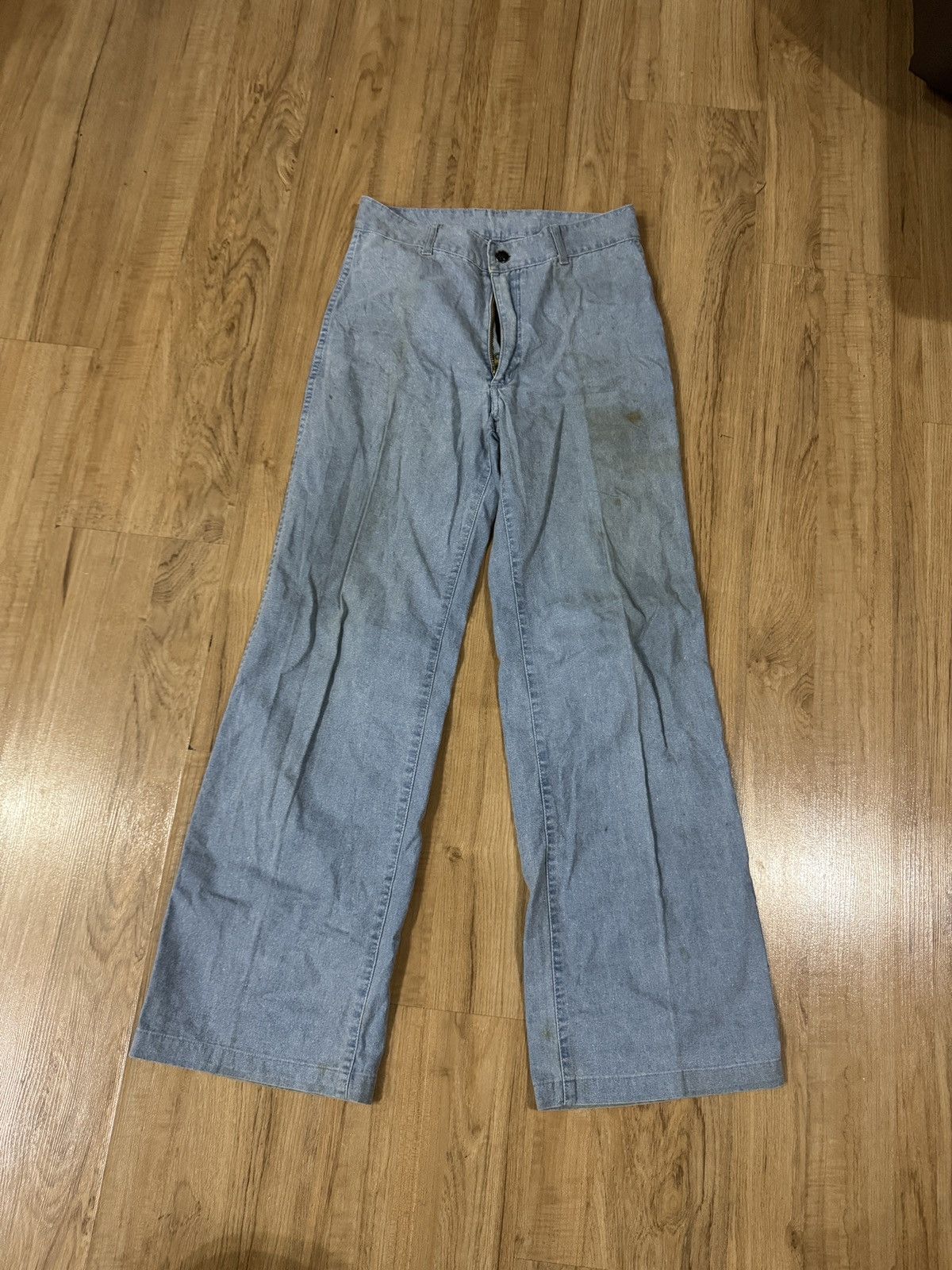 Vintage VINTAGE JACQUES JAUNET CHAMBRAY JEANS Size 27" / US 4 / IT 40 - 1 Thumbnail