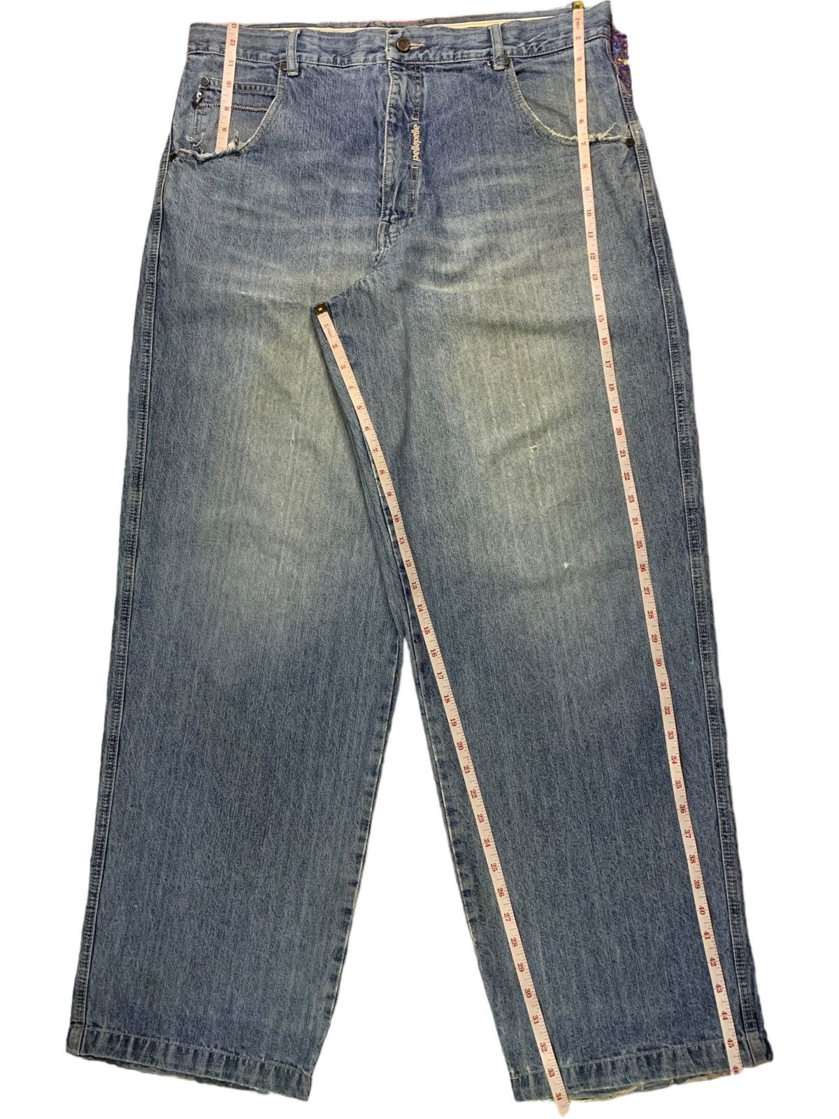 Marc Buchanan × Pelle Pelle Vintage Pelle Pelle by Marc Buchanan Mud Wash Baggy Jeans Size US 39 - 13 Thumbnail