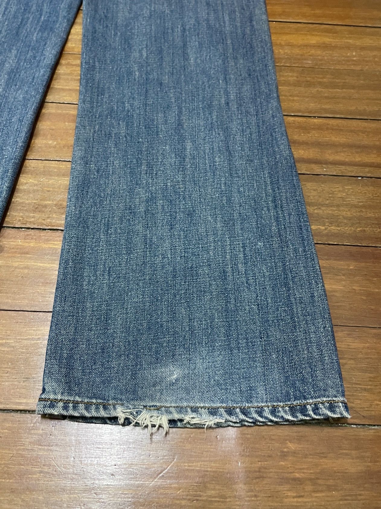 Le Grande Bleu (L.G.B.) Vintage Japanese Brand Semantic Design Patchwork Jeans 1990s Size US 30 / EU 46 - 8 Thumbnail