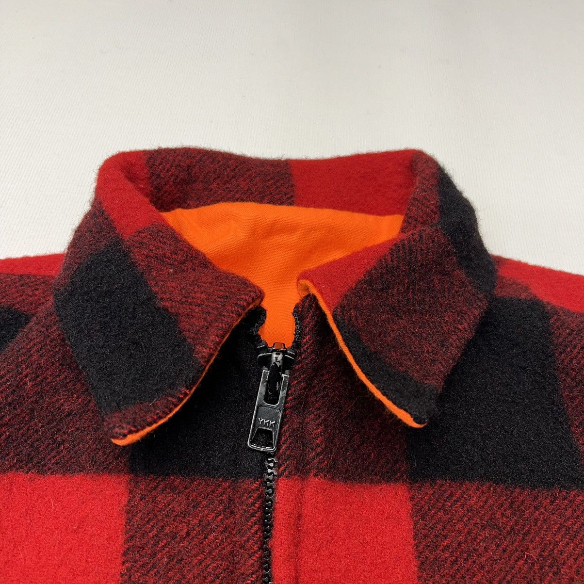 Vintage × Woolrich Woolen Mills VTG Woolrich Jacket Red Plaid Reversible Coat Blaze Wool Size US L / EU 52-54 / 3 - 3 Thumbnail