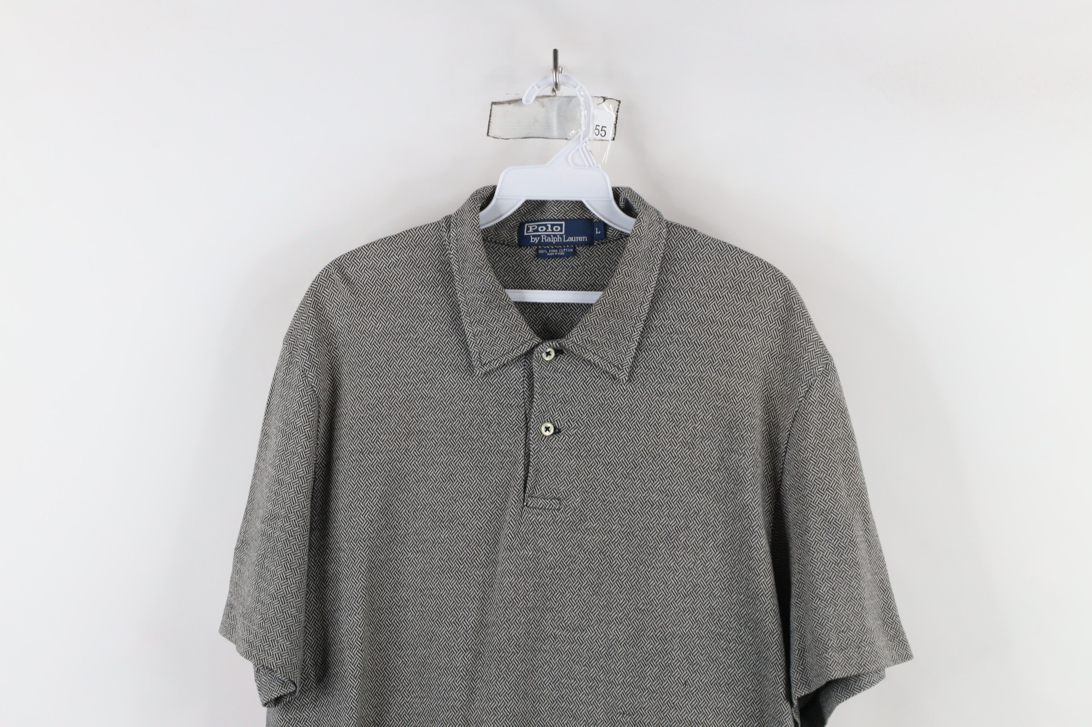 Ralph Lauren × Vintage Vintage 90s Ralph Lauren Soft Pima Cotton Knit Polo Shirt Size US L / EU 52-54 / 3 - 2 Thumbnail