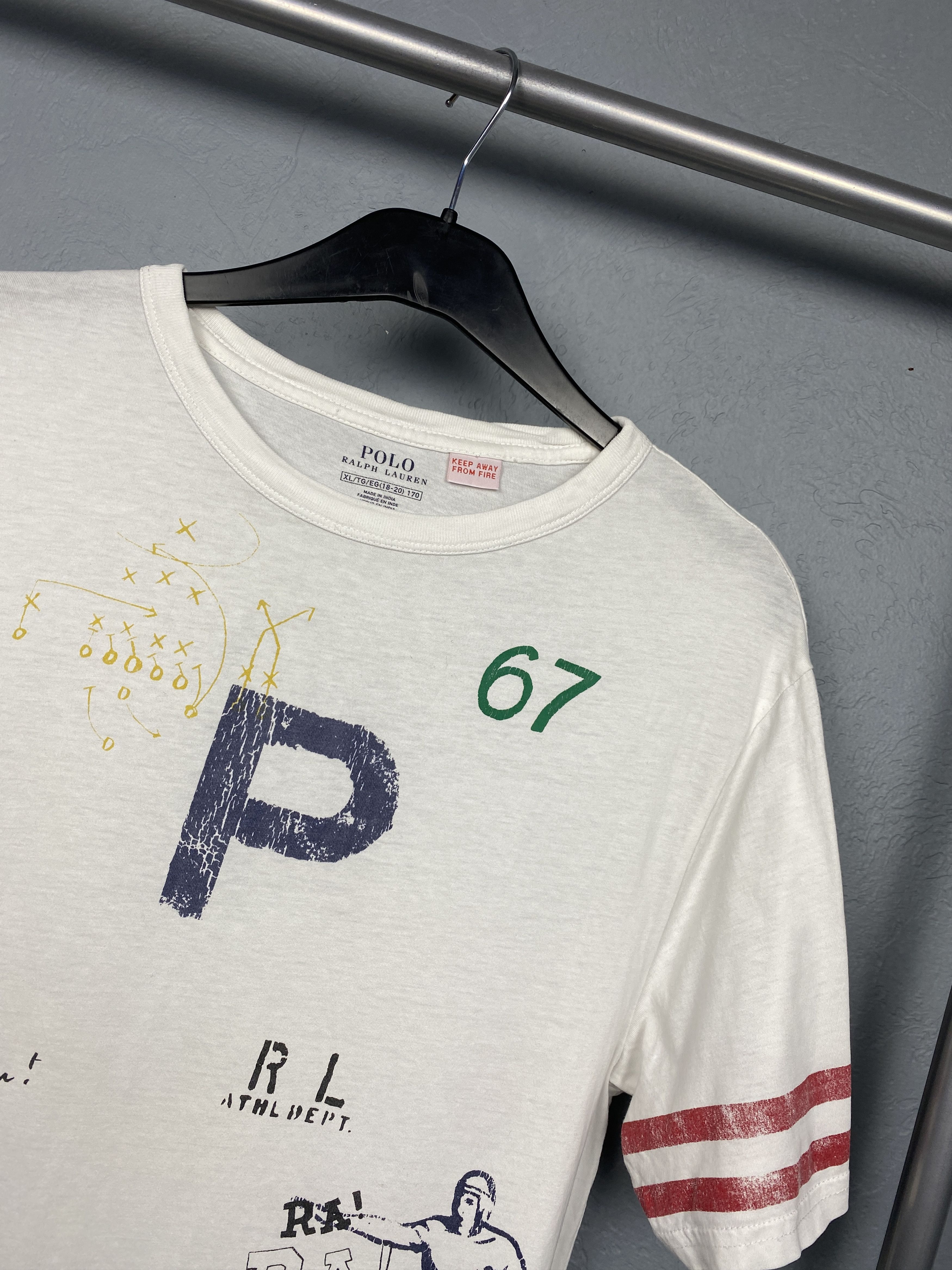 Polo Ralph Lauren Polo Ralph Lauren Vintage RL 67 Mens T-Shirt Y2K Tee Size US S / EU 44-46 / 1 - 2 Thumbnail