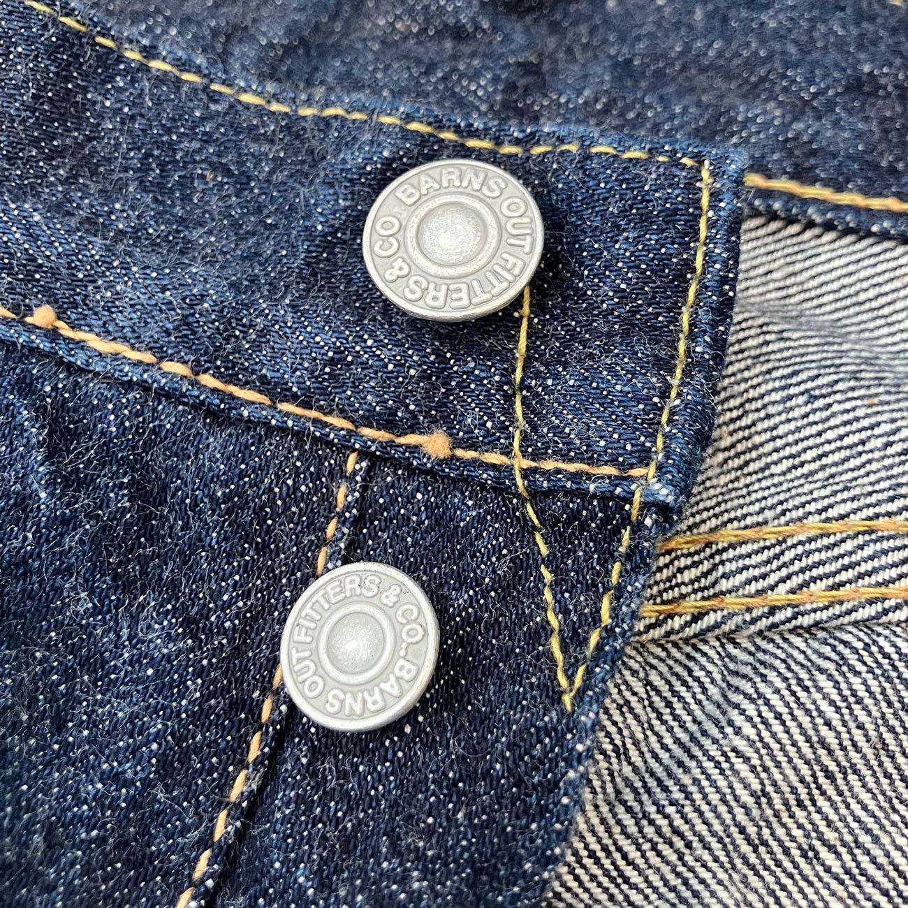 Japanese Brand BARNS OUTFITTERS BR8-7011 W33xL33 Selvedge Denim 90s Vintage Size US 33 - 6 Thumbnail