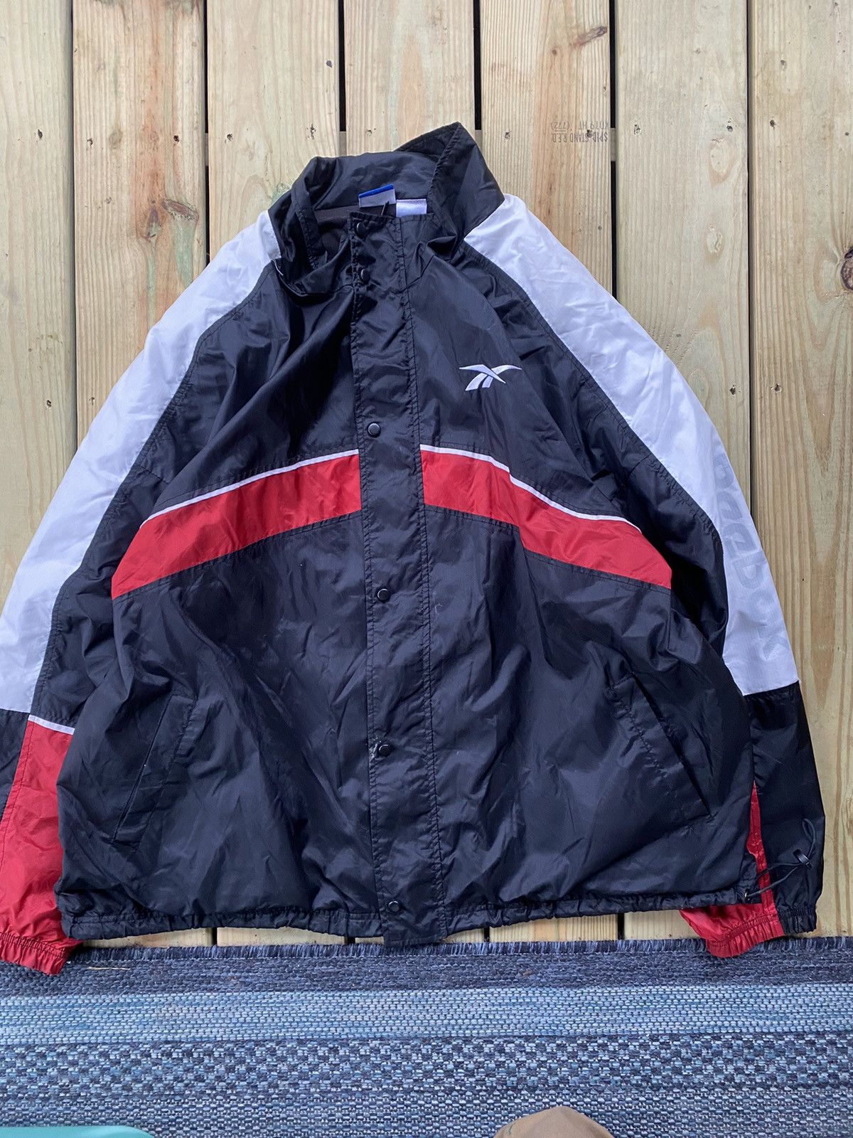 Vintage 90s reebok windbreaker jacket