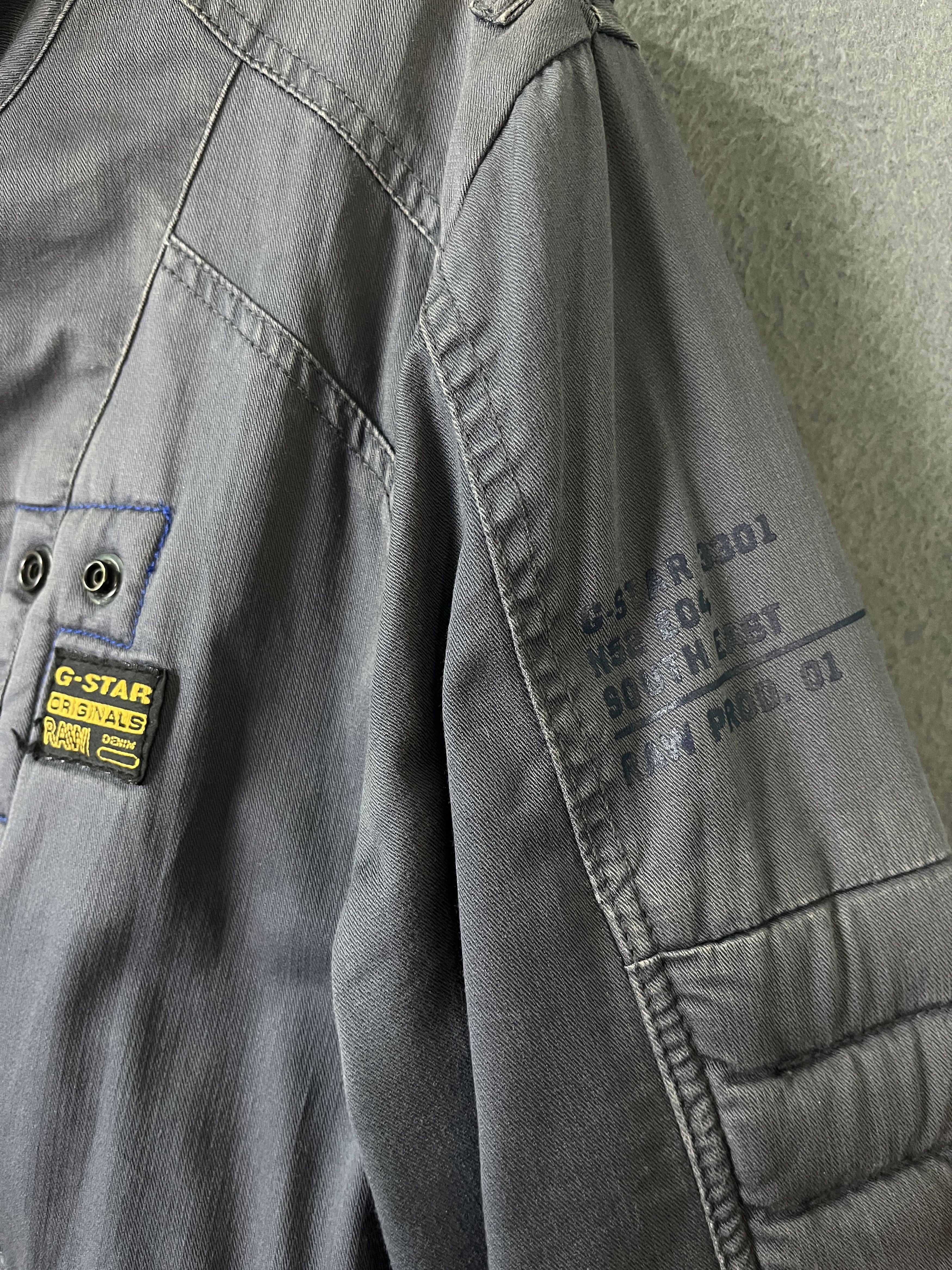 G-Star G-STAR Raw Denim Biker Jacket Soft Padded Asymmetrical Style Size US S / EU 44-46 / 1 - 6 Thumbnail