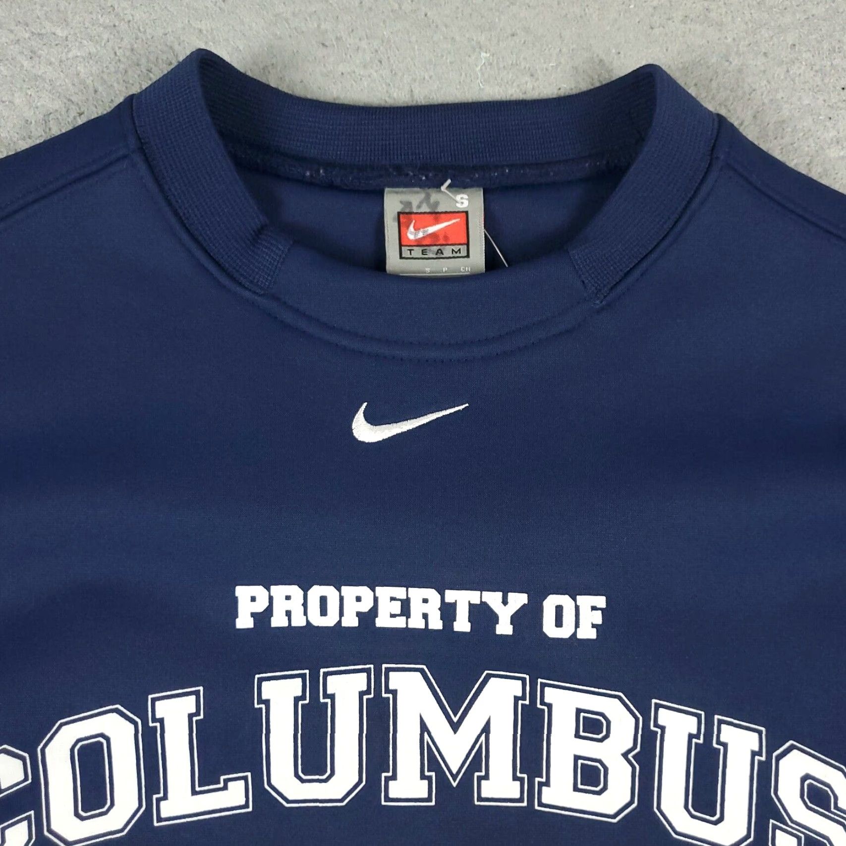 Nike Nike Sweater Mens Size Small Blue Columbus Baseball Pullover Sweatshirt Size US S / EU 44-46 / 1 - 3 Thumbnail