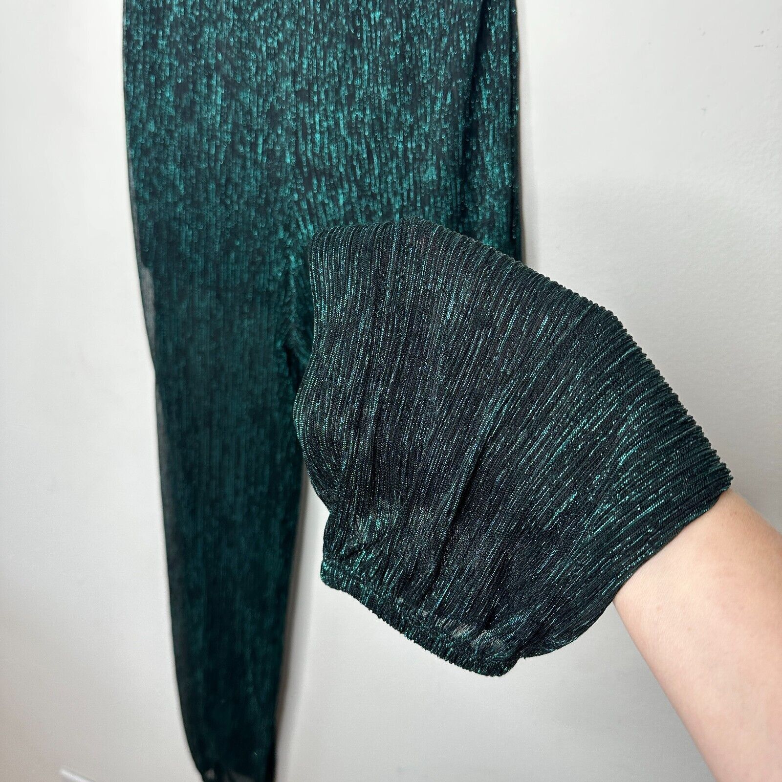 Bailey 44 Bailey 44 Emerald Green Shimmer Harem Pant and Undershort S Size 27" / US 4 / IT 40 - 4 Thumbnail
