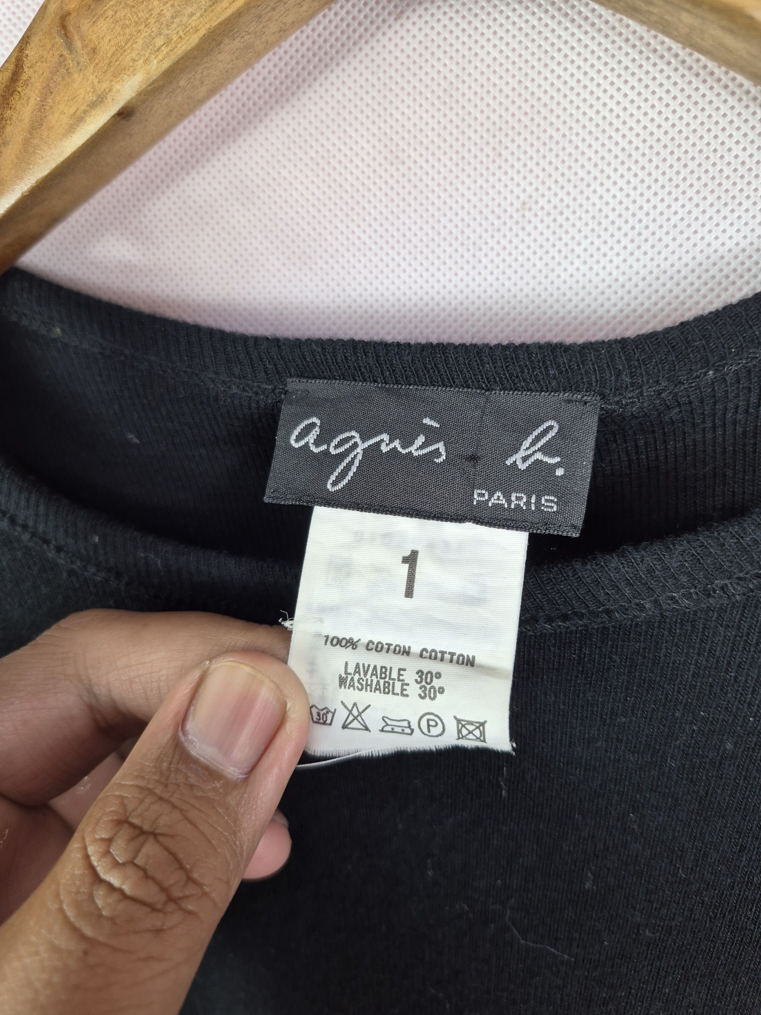 agnes b. 🔥 Agnes B Longsleeves Plain Black Tops Size US S / EU 44-46 / 1 - 4 Thumbnail