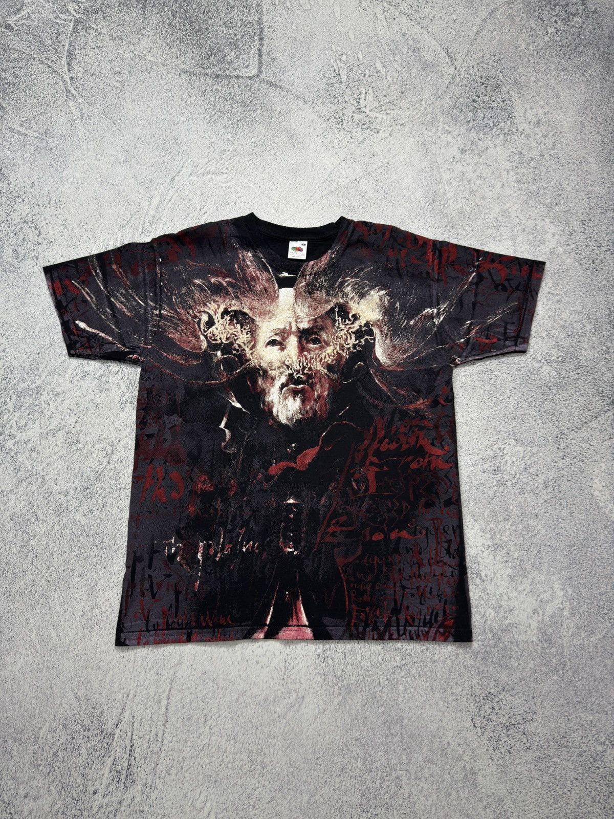 Band Tees × Vintage VINTAGE BEHEMOTH THE SATANIST ALL OVER PRINT T-SHIRT DEATH Size US M / EU 48-50 / 2 - 2 Thumbnail