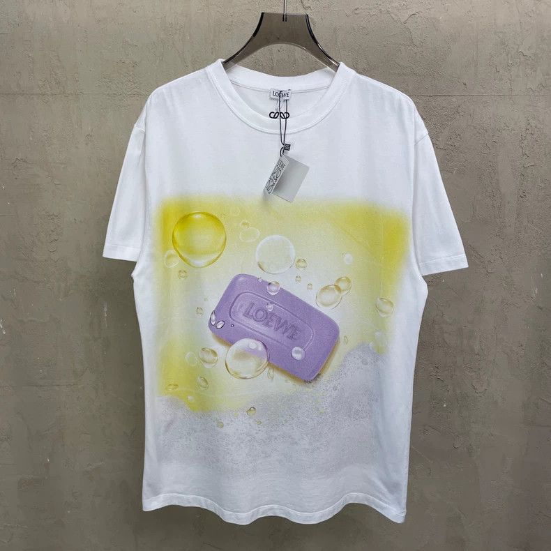 Loewe LOEWE White fantasy world soap bubble short sleeve T-shirt Size S / US 4 / IT 40 - 1 Thumbnail