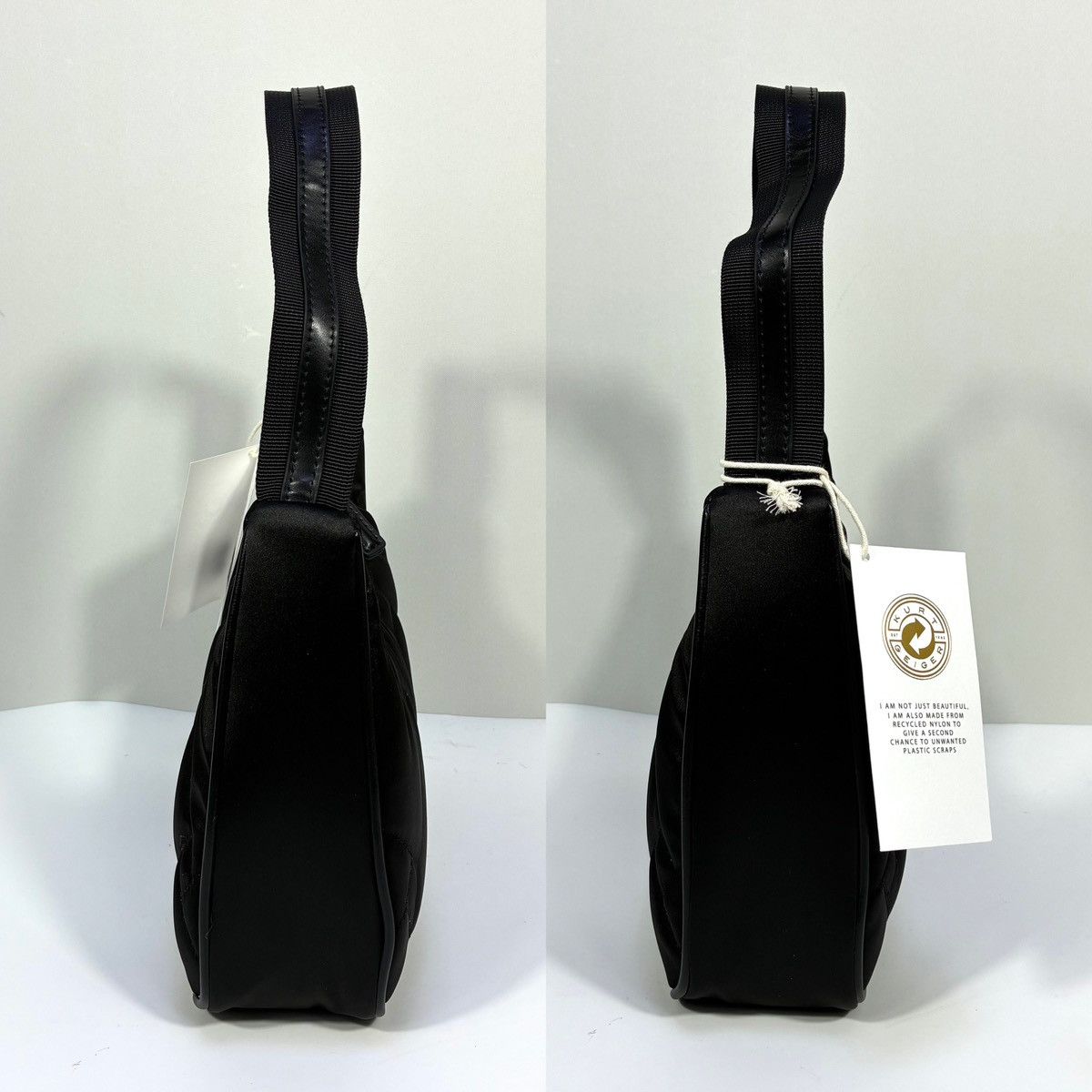 Kurt Geiger Kurt Geiger London Recycled Quilted Shoulder Hobo Bag Black Size ONE SIZE - 6 Thumbnail