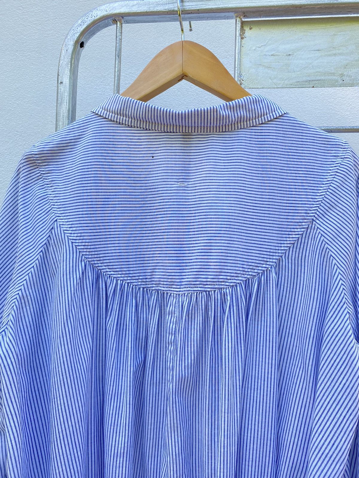 Frapbois FRAPBOIS Blue and white striped blouse Size ONE SIZE - 8 Thumbnail