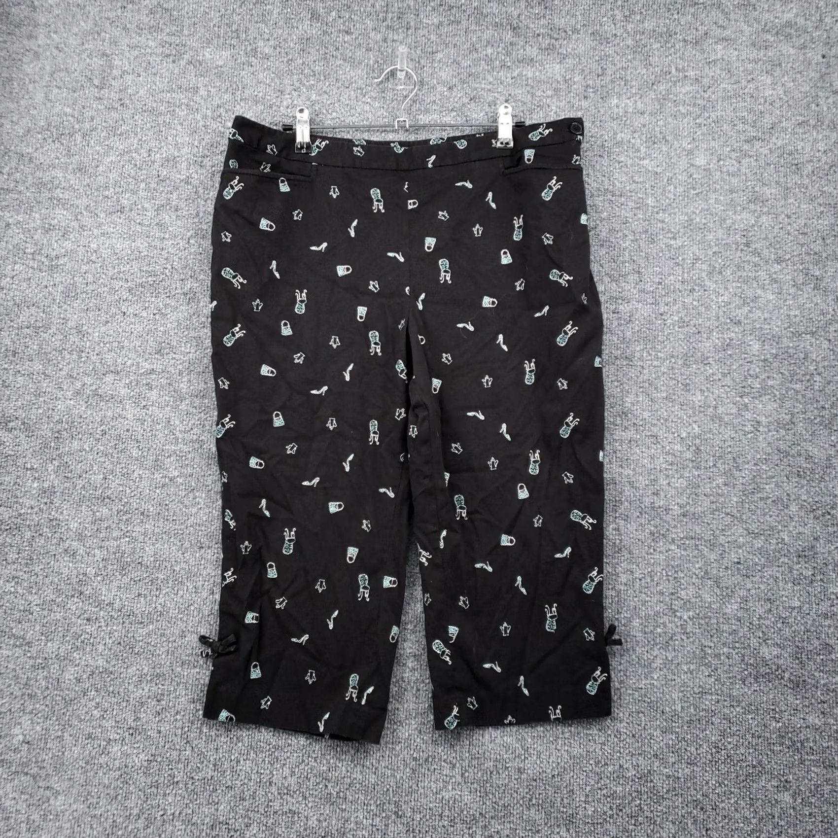 Ann Taylor Ann Taylor Loft Petite Black Skimmer Shorts Womens 14P High Rise Casual Travel Size 36" / US 14 / IT 50 - 2 Thumbnail