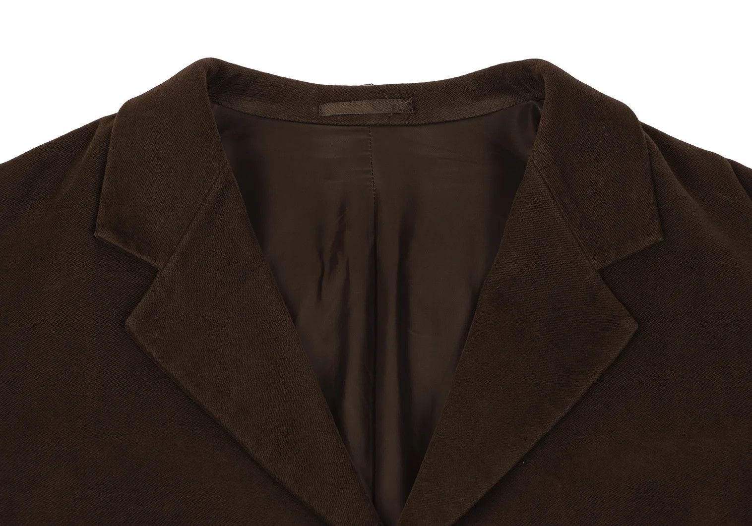 Jean Paul Gaultier Cotton Moleskin 3-Button Coat in Brown, Size L Size US L / EU 52-54 / 3 - 3 Thumbnail