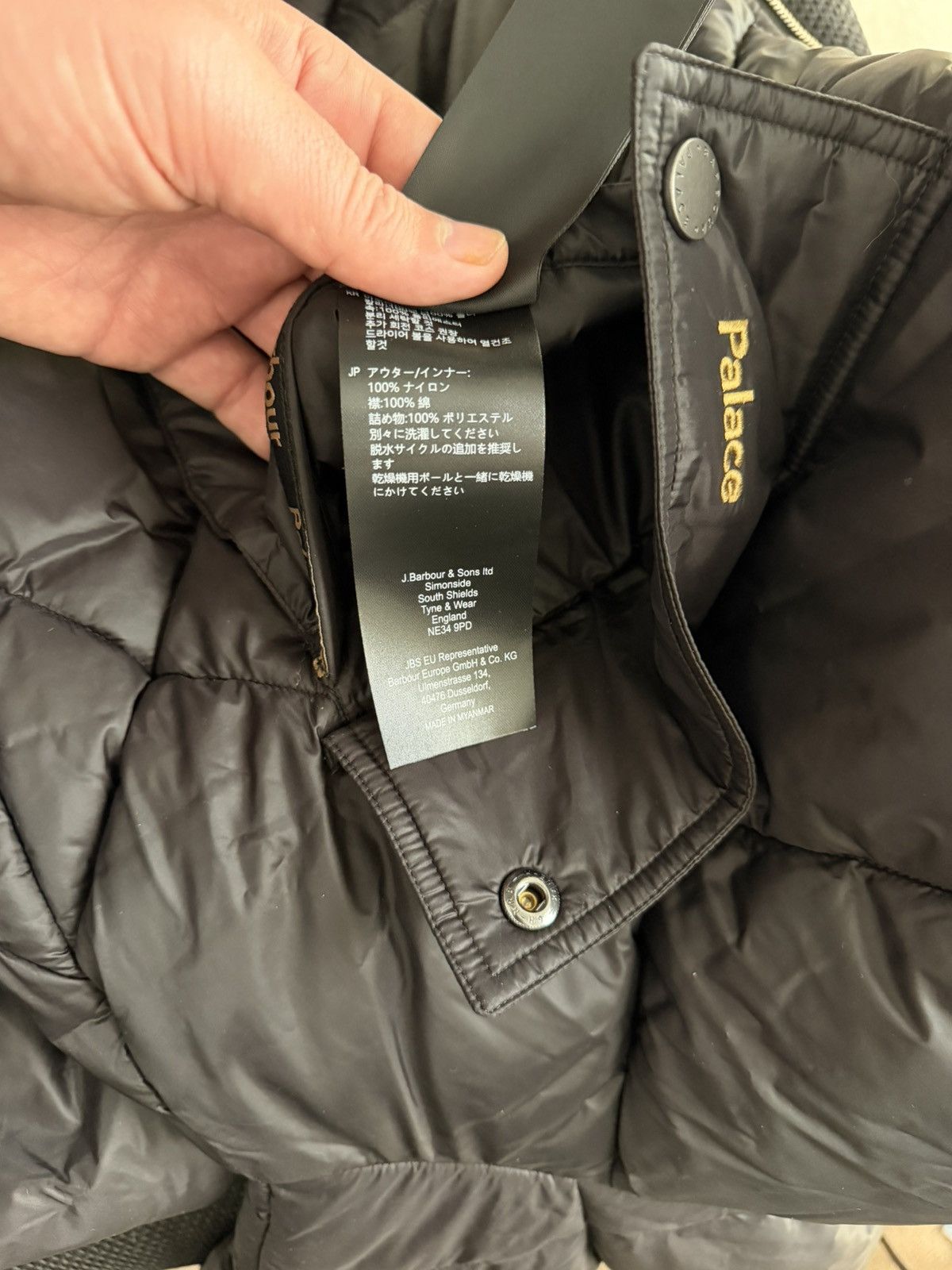Barbour × Palace Barbour x Palace Quilted Jacket – Black Size US XXL / EU 58 / 5 - 14 Thumbnail