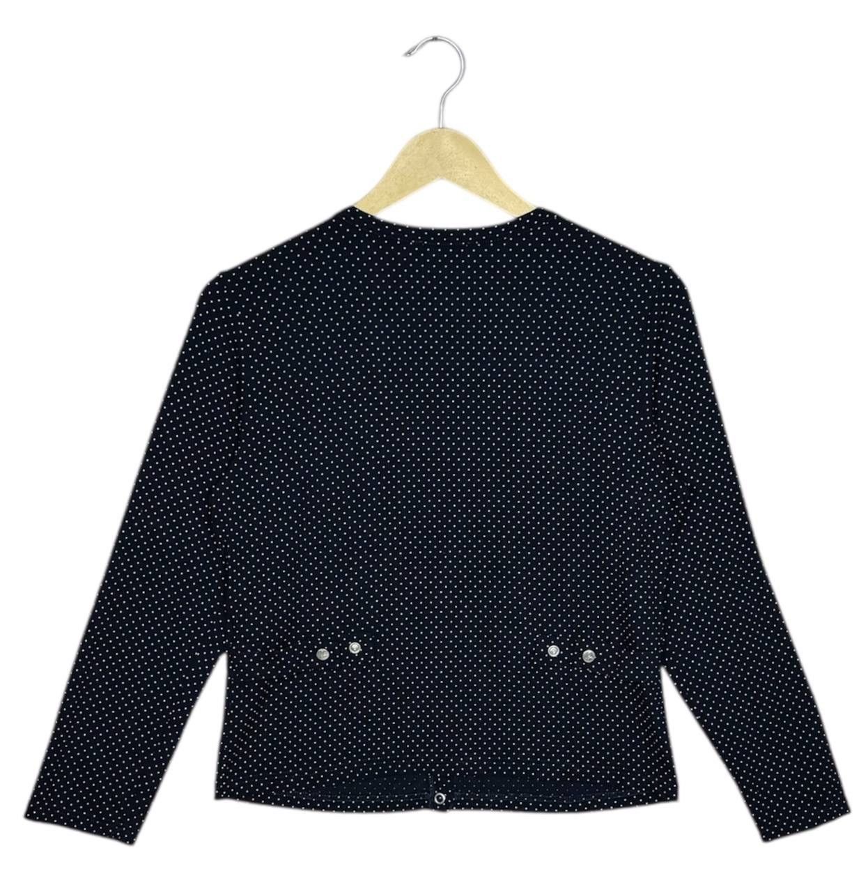 agnes b. AGNES B. Polka Dot Snap Cardigan Crop Top Vtg 90s Y2k Size M / US 6-8 / IT 42-44 - 2 Thumbnail