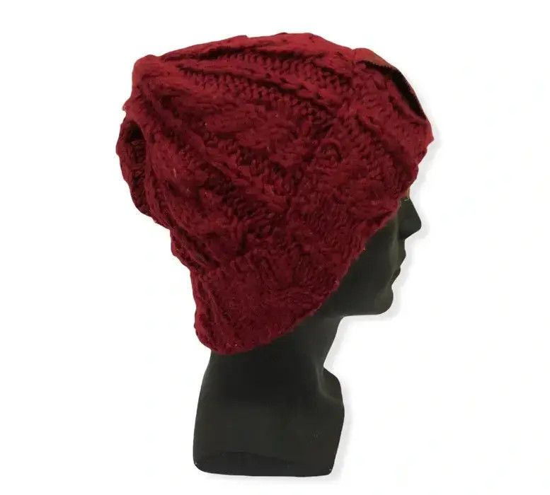 Harris Tweed × Japanese Brand Japanese Brand Harris Tweed Big Logo knit Beanie Hat Size ONE SIZE - 3 Thumbnail