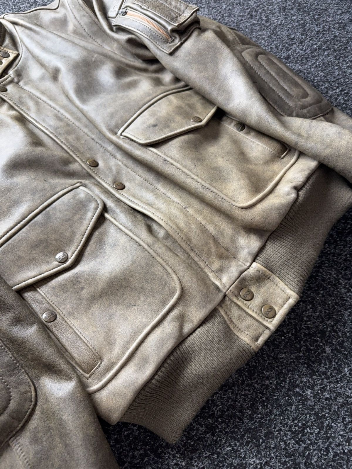 Genuine Leather iXS Leather Jacket Distressed Brown Biker Moto Archive Size US L / EU 52-54 / 3 - 4 Thumbnail