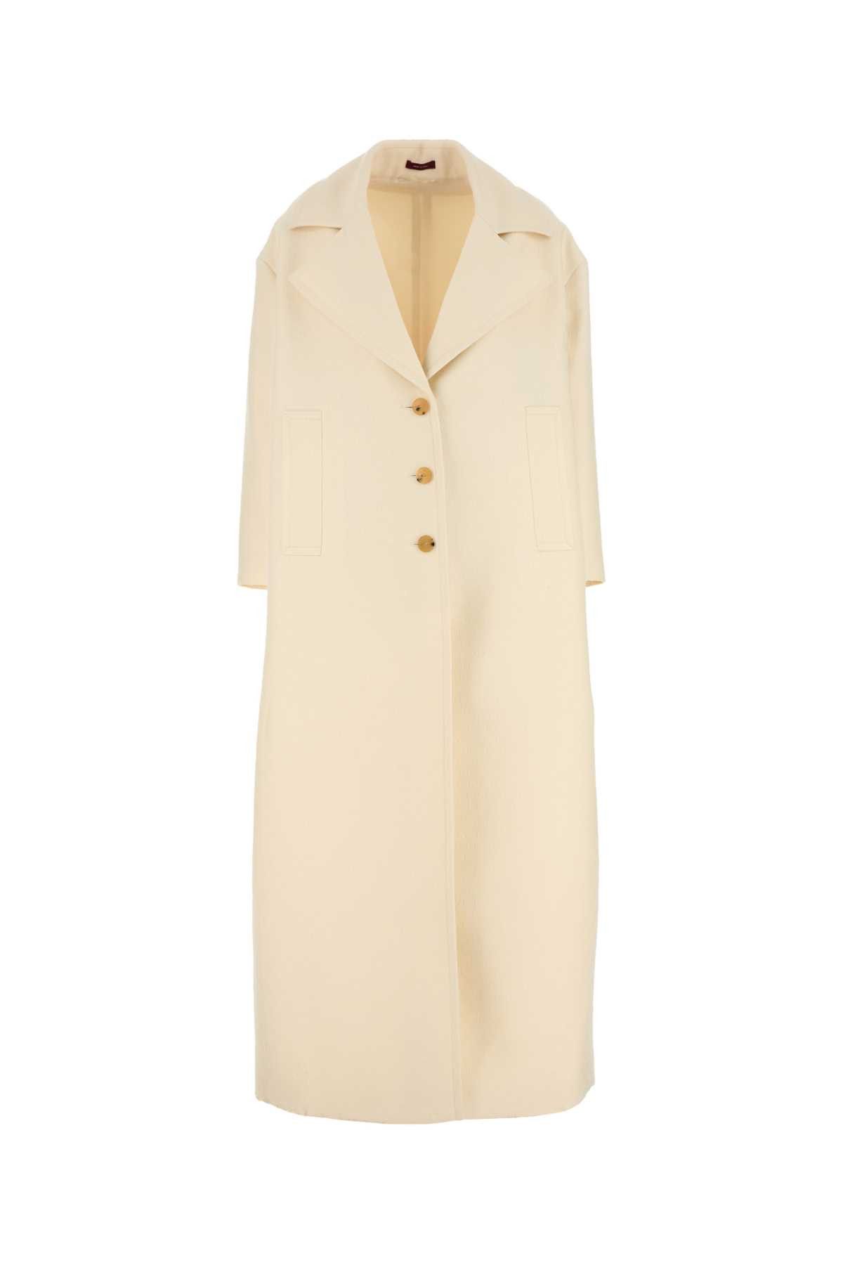 Gucci Ivoryy Wool Blend Coat Size XS / US 0-2 / IT 36-38 - 1 Thumbnail
