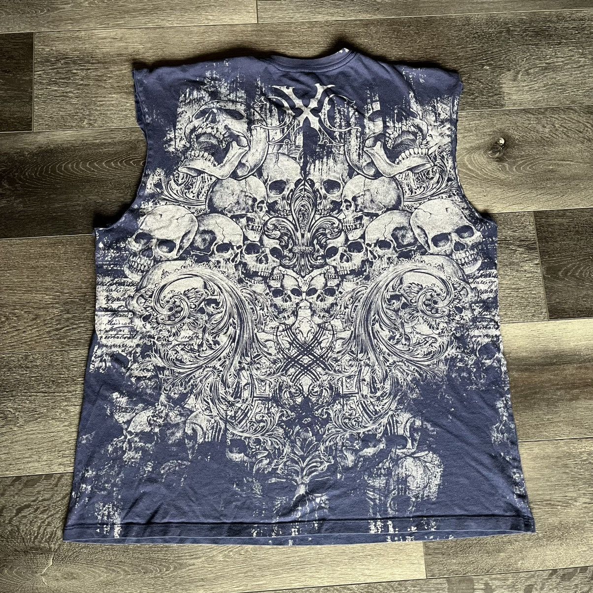 Affliction × Vintage Vintage Affliction Xtreme Couture Skull Sleeveless Tank Tee Size US XXL / EU 58 / 5 - 2 Thumbnail