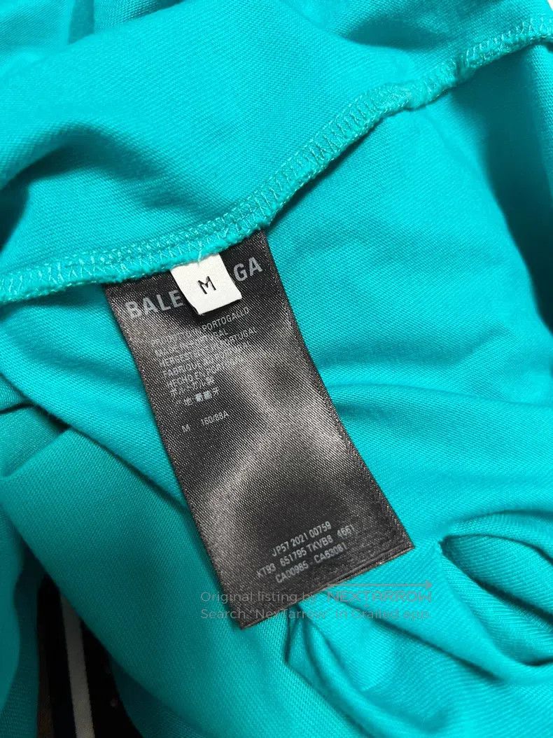 Balenciaga Balenciaga Letter big damage blue short sleeve Size US M / EU 48-50 / 2 - 4 Thumbnail