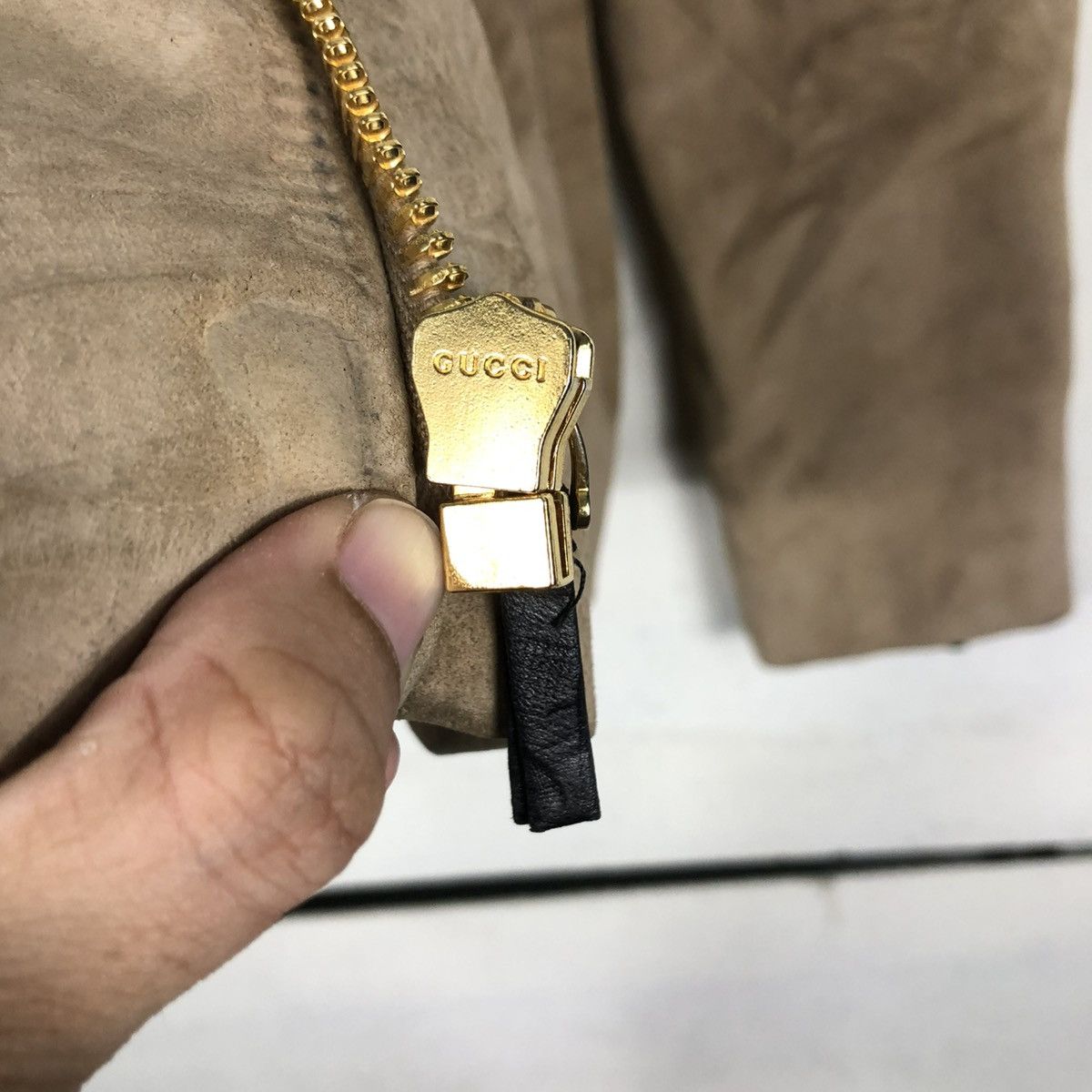 Gucci 🔥ARCHIVE PIG SKINS BIKER LEATHER JACKET GUCCI DOUBLE COLLAR Size US M / EU 48-50 / 2 - 19 Thumbnail