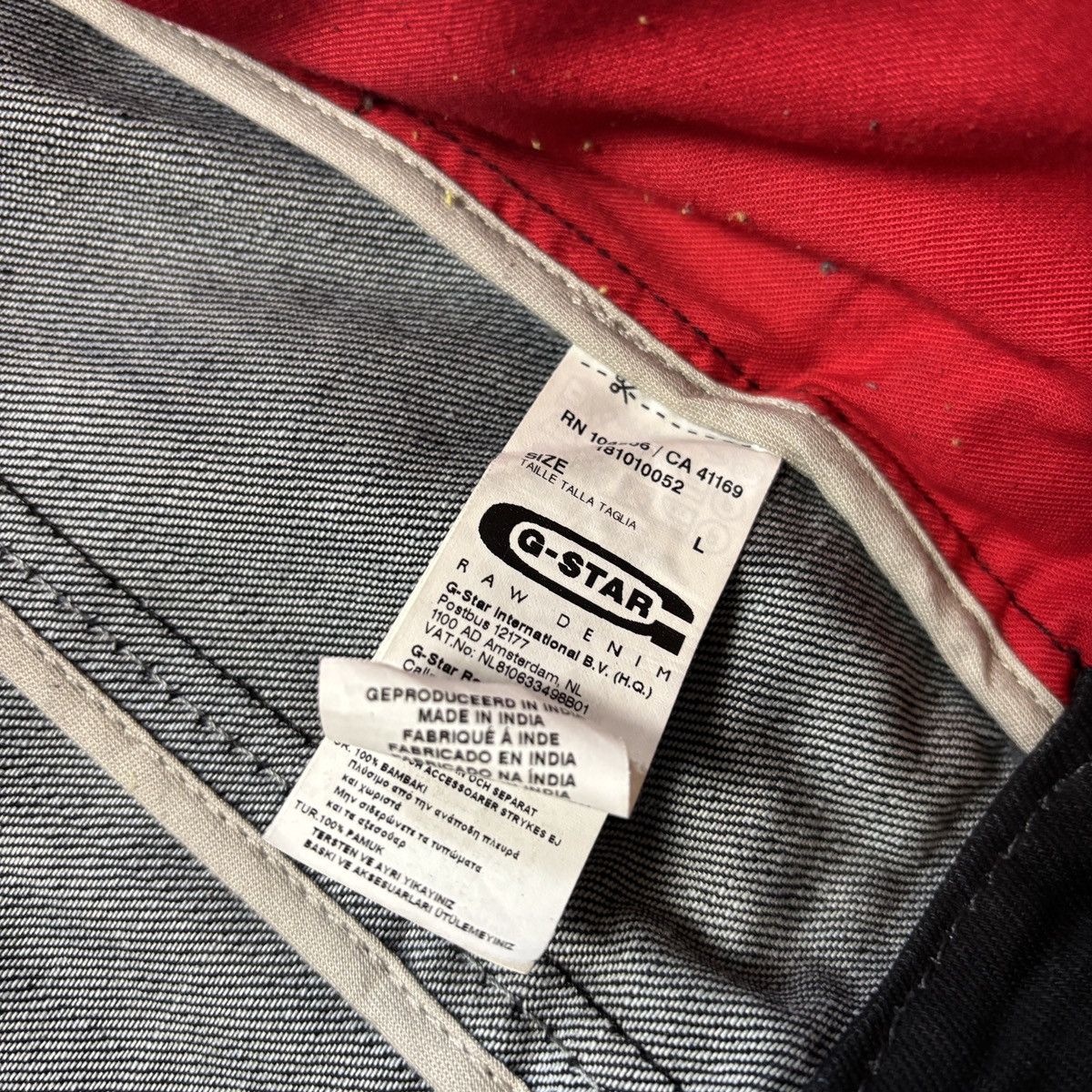 Japanese Brand G star raw denim biker motorcycle jacket japan vibe y2k 90s Size US L / EU 52-54 / 3 - 6 Thumbnail
