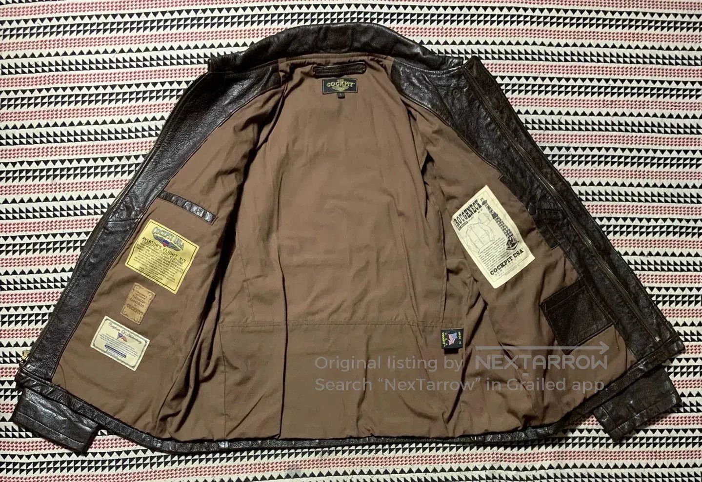 Cockpit USA vintage black goat leather jacket by cockpit. Size US L / EU 52-54 / 3 - 3 Thumbnail