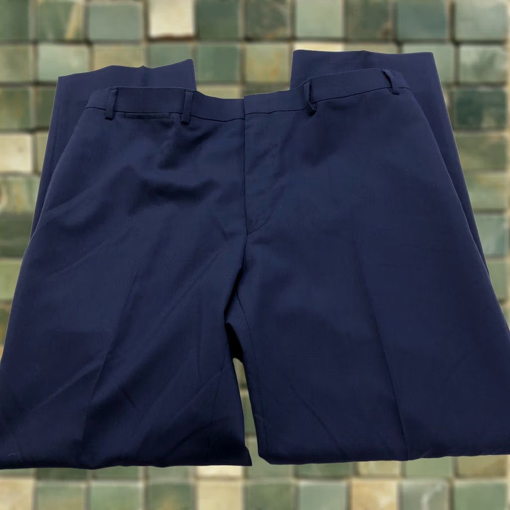 Ralph Lauren Lauren Ralph Lauren Black Label SLIM FIT Dress Pants Blue 36x31 36W 31L Wool Tapered Flat Front Belt Loops SD Casual Formal Workwear Mens Pants Size US 36 / EU 52 - 1 Thumbnail